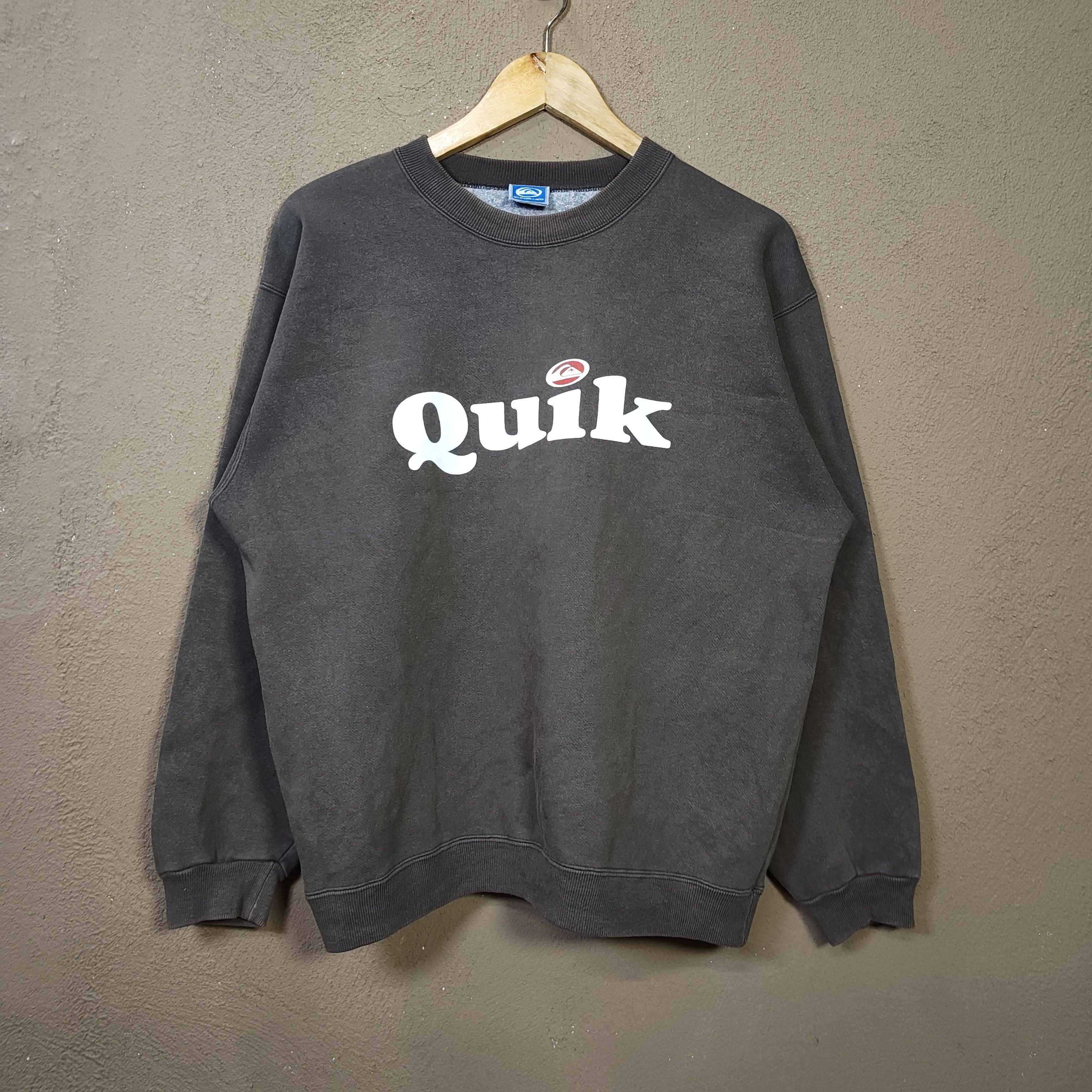 Quiksilver Vintage 90s QUIKSILVER Spellout Sweatshirt Size US L / EU 52-54 / 3 - 1 Thumbnail