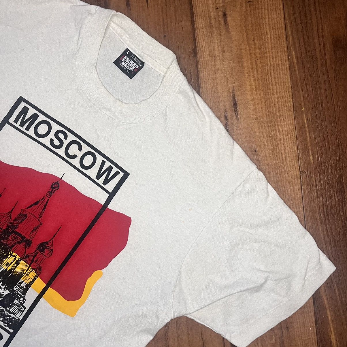 Vintage 1980s Moscow Tee Size US L / EU 52-54 / 3 - 2 Thumbnail