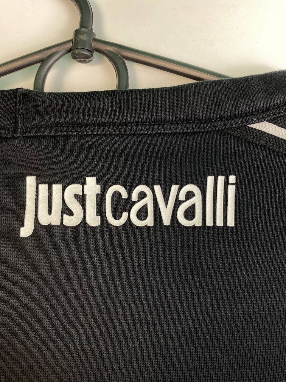 Just Cavalli × Roberto Cavalli × Vintage Just Cavalli Black Cotton Crewneck Pullover Sweatshirt Mens Size US L / EU 52-54 / 3 - 3 Thumbnail