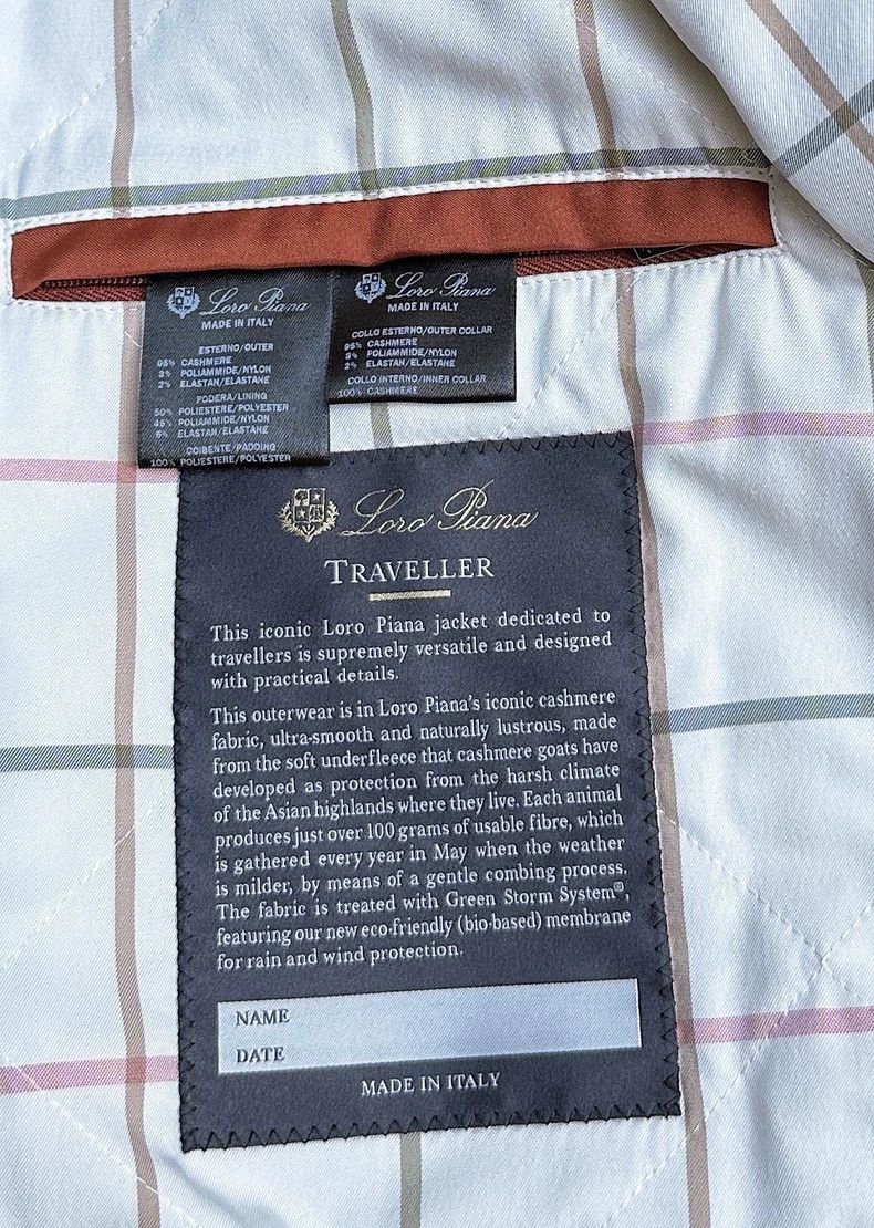 Loro Piana LORO PIANA Men's Traveller Cashmere Traveler Jacket Size US XXL / EU 58 / 5 - 7 Thumbnail