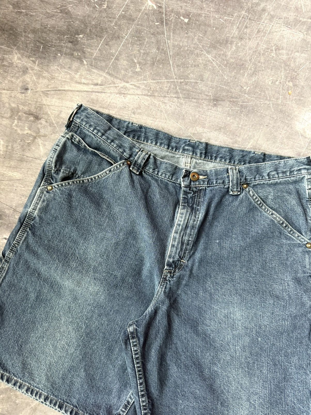Vintage Vintage Lee Dungarees Carpenter Shorts (36) Size US 36 / EU 52 - 3 Thumbnail