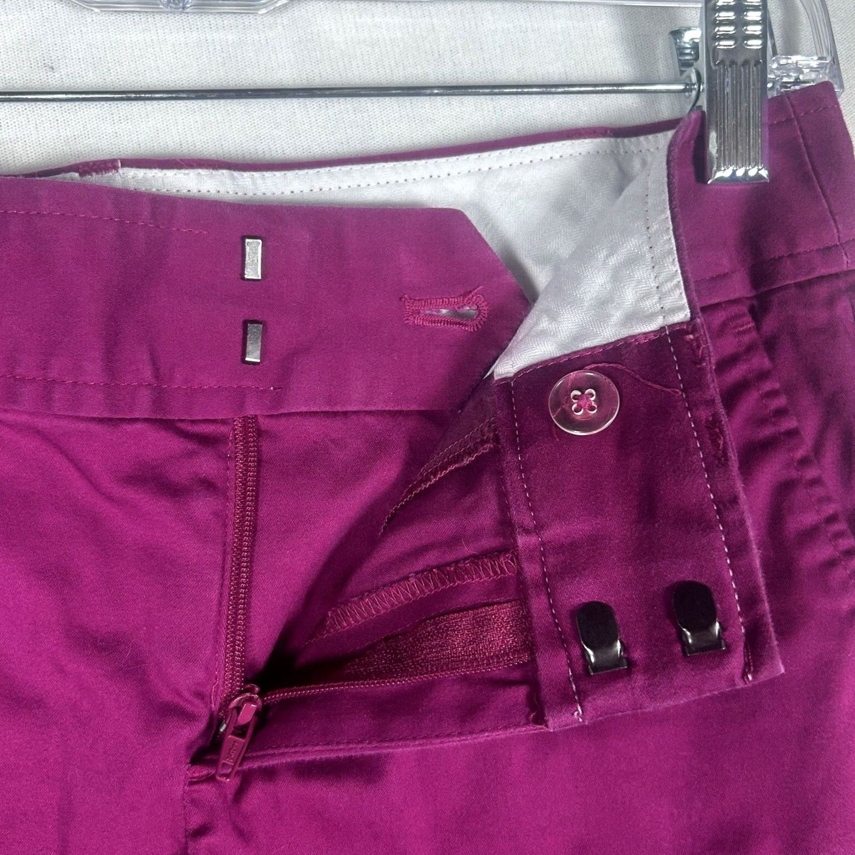 Banana Republic Banana Republic Ryan Fit Ankle Pants Womens Size 2 Pink Stretch Work Formal Pants Size 26" / US 2 / IT 38 - 3 Thumbnail