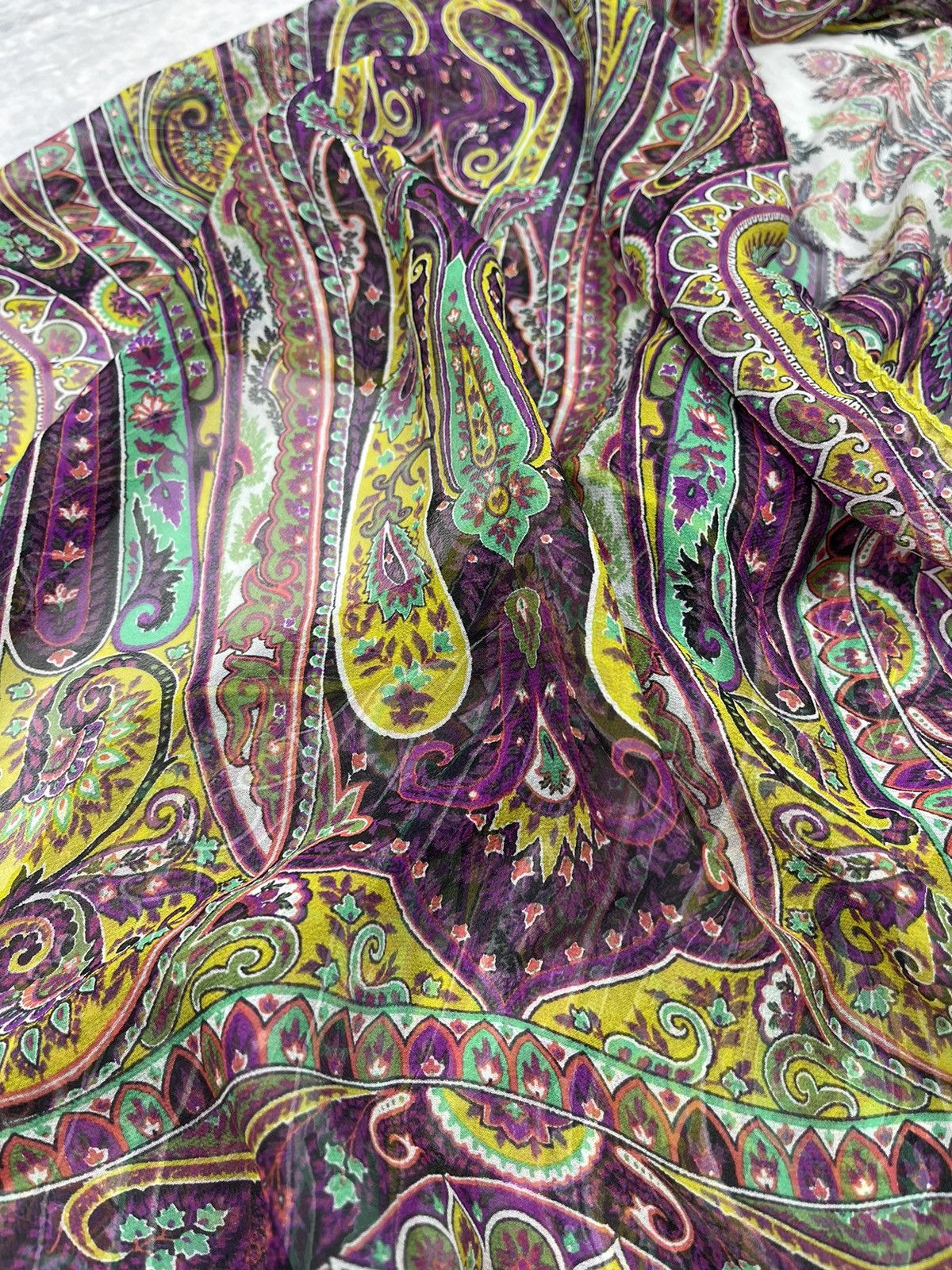 Etro × Vintage Vintage scarf Etro wmns Size ONE SIZE - 7 Thumbnail
