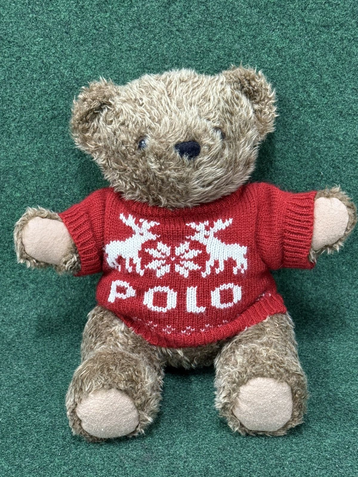 Polo Ralph Lauren × Vintage Vintage 1998 Polo Ralph Lauren Sweater Teddy Bear Size ONE SIZE - 1 Thumbnail