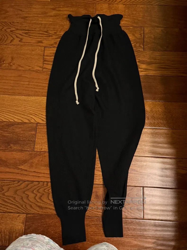 Rick Owens RICK OWENS size XS Knit drop-crotch pants Size US 27 - 1 Thumbnail