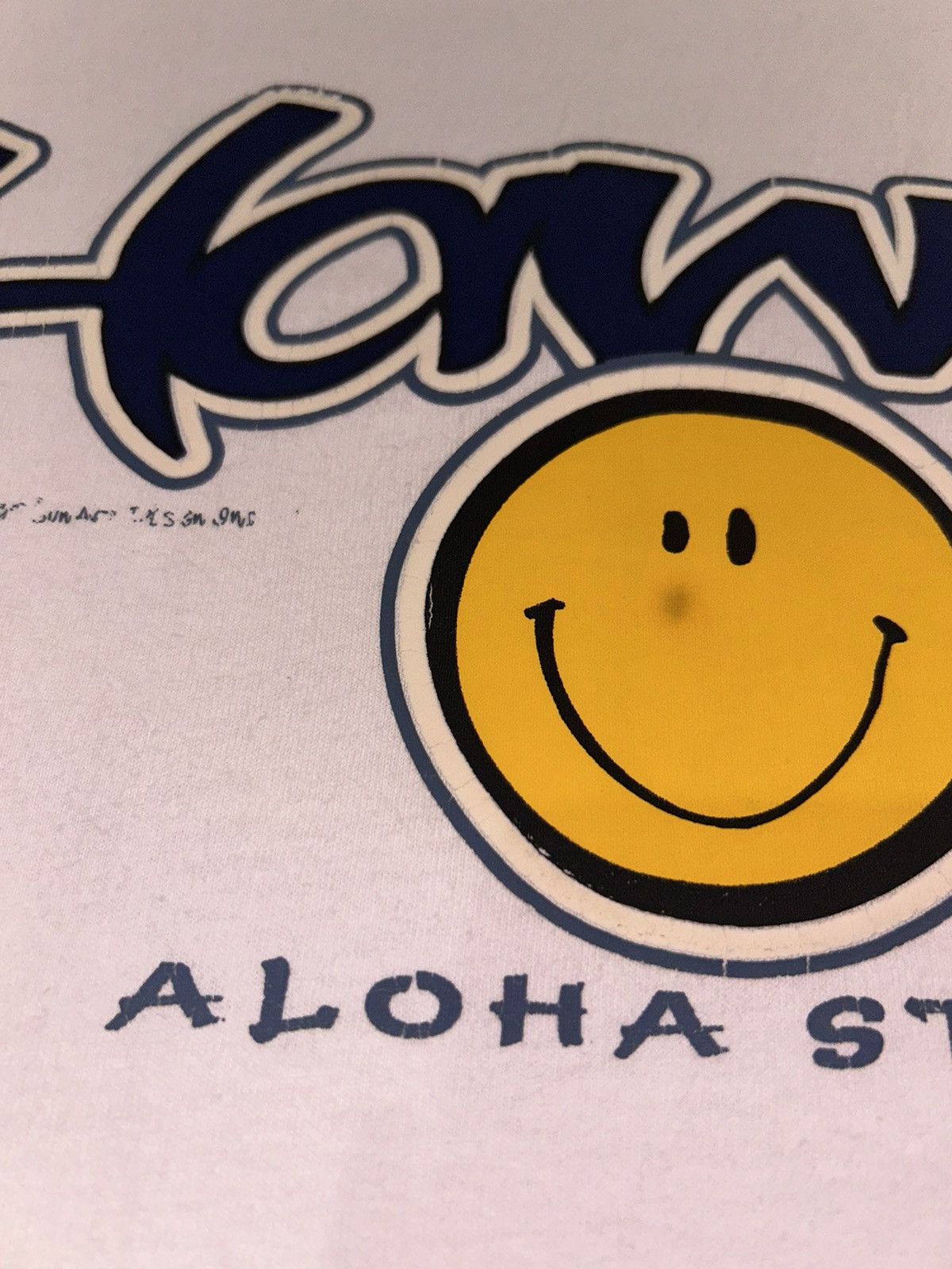 Hanes Hawaii Surf Tee White Smile Hanes Heavyweight Vintage Size US L / EU 52-54 / 3 - 4 Thumbnail
