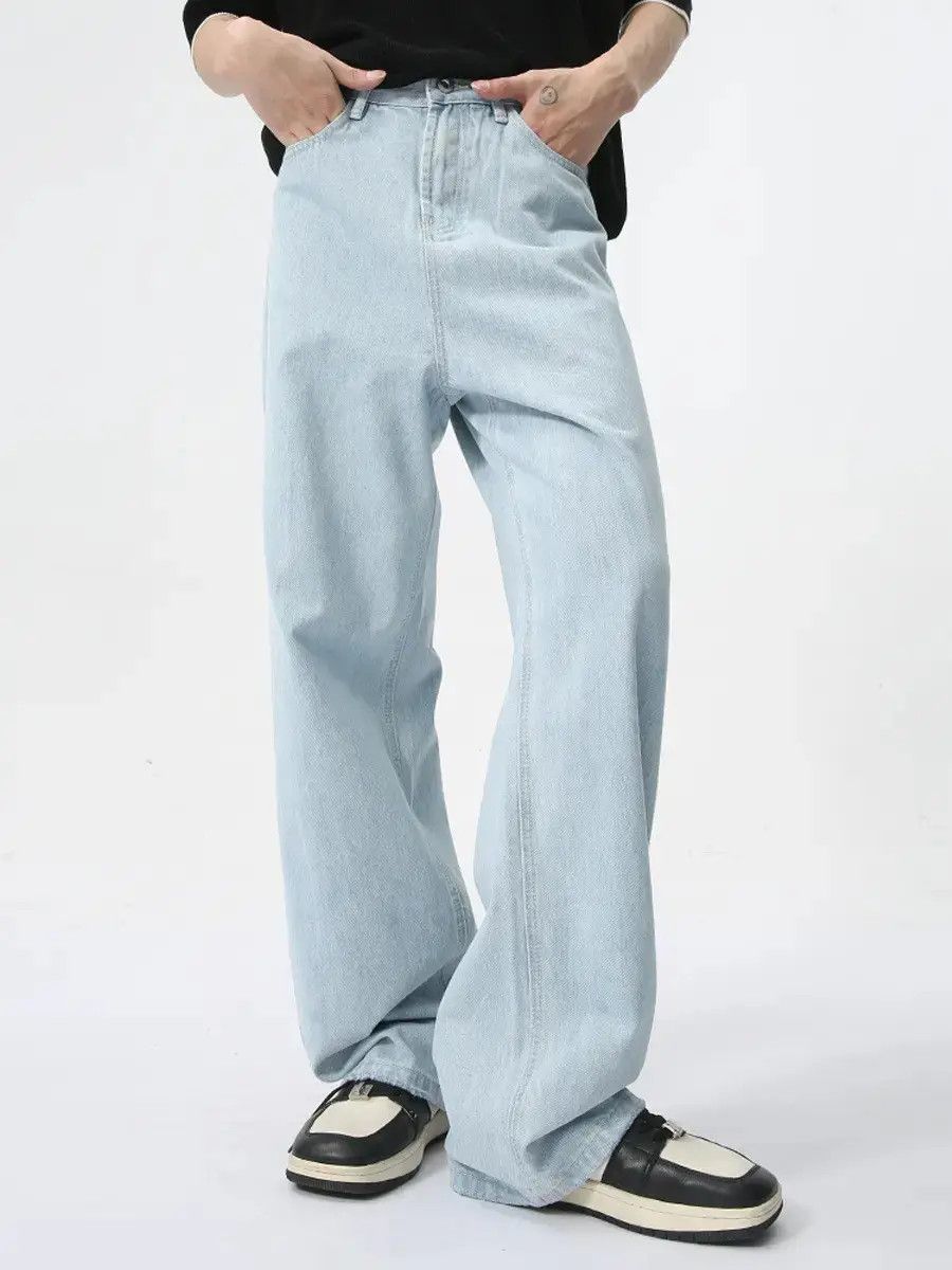 Japanese Brand Retro straight tube loose casual jeans Size US 32 / EU 48 - 1 Thumbnail