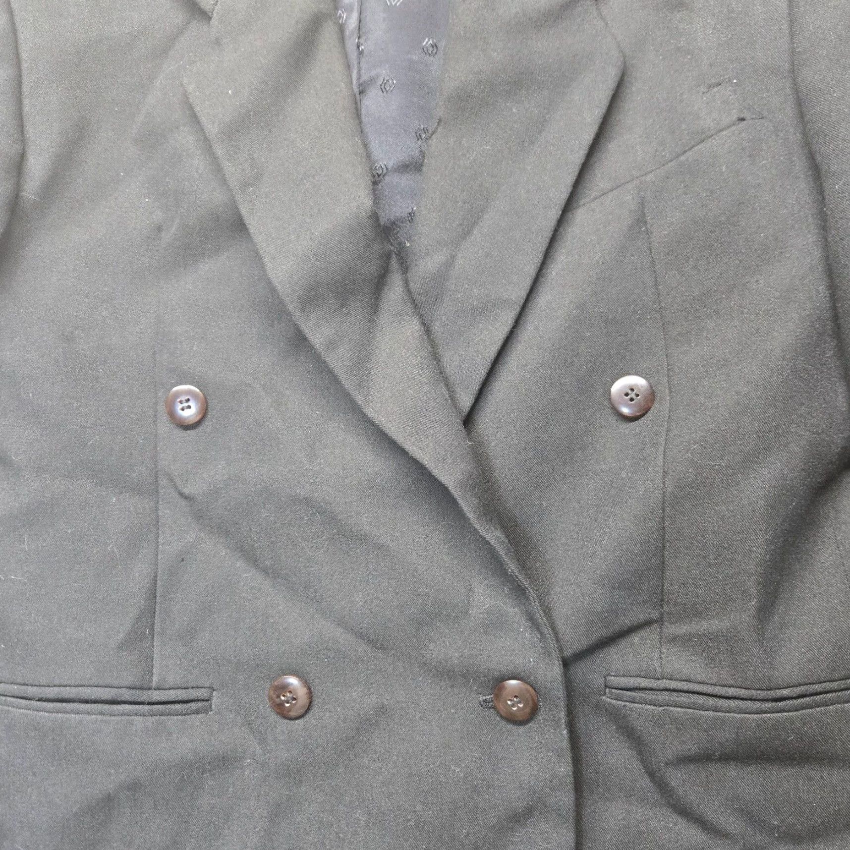 Vintage VINTAGE Cellini Men’s Blazer Jacket Coat - Black, Size 40R, Single-Breasted, Formal Business Suit Size 40R - 5 Thumbnail