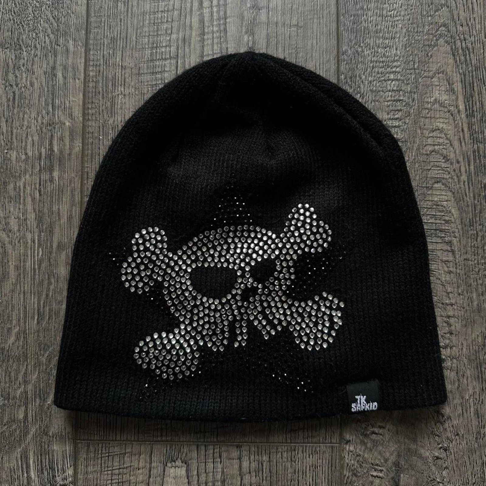 Japanese Brand Vintage Y2K Archive Japanese Skull Star Skullcap Beanie Hat Size ONE SIZE - 4 Thumbnail