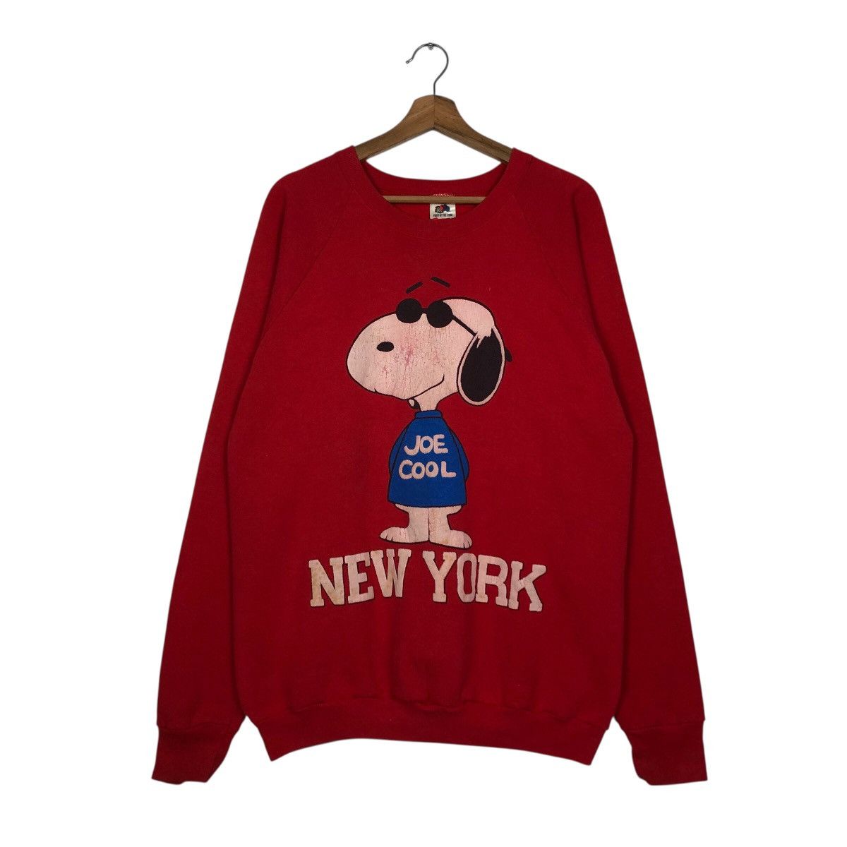 Vintage Vintage 80s Snoopy Joe Cool New York Sweatshirt USA Pullover Size US XL / EU 56 / 4 - 2 Thumbnail