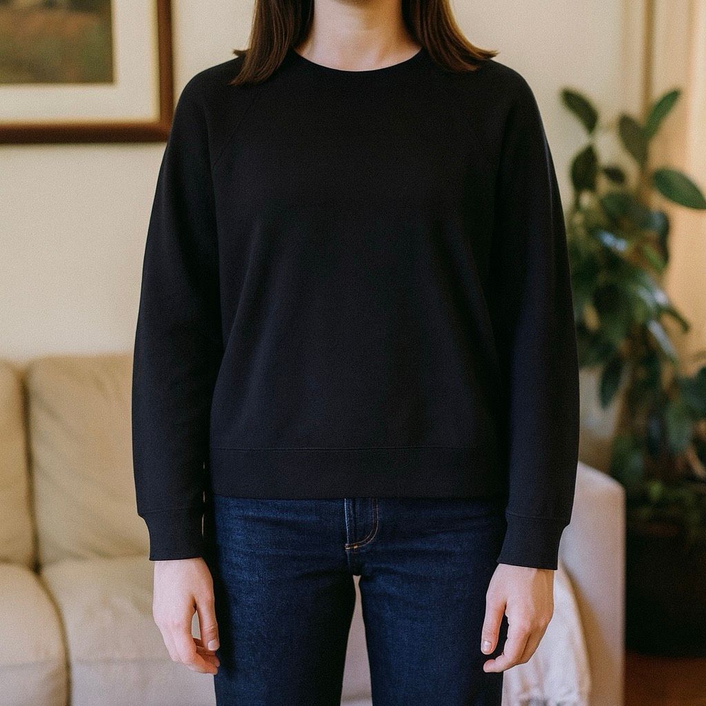 Divided H&M Divided Black Crewneck Sweatshirt Size L Long Sleeve Pul Size L / US 10 / IT 46 - 2 Thumbnail