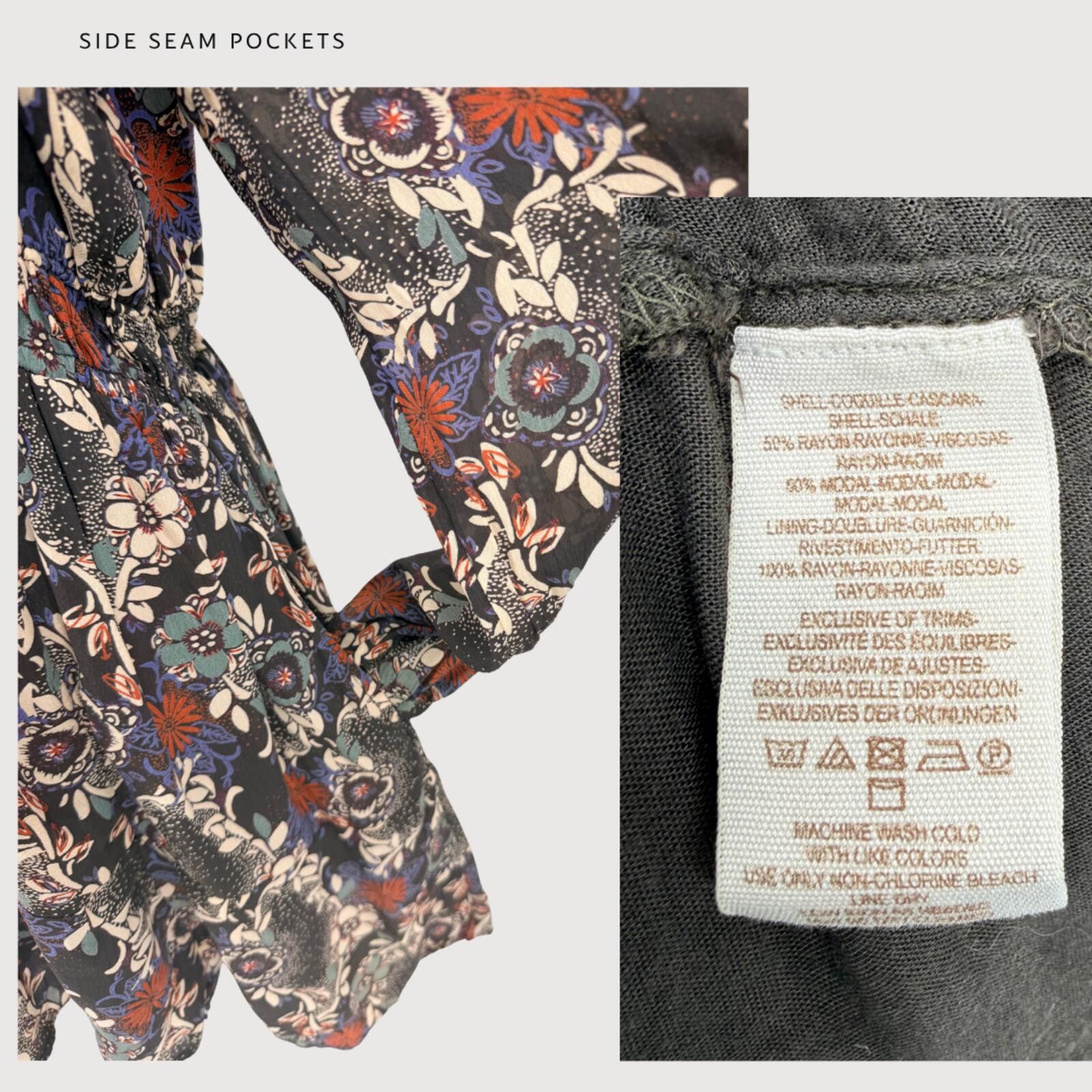 Free People Free People Stealing Fire Fit Flare Floral Mini Dress S Size S / US 4 / IT 40 - 5 Thumbnail