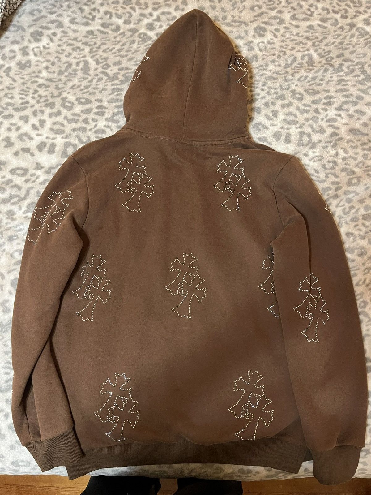 Other No Owners Rhinestone Cross Hoodie Size US M / EU 48-50 / 2 - 1 Thumbnail