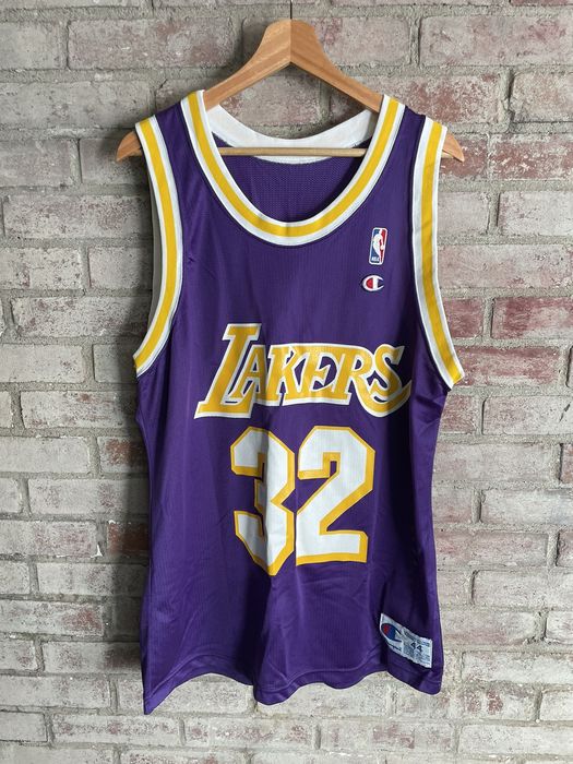 LOS ANGELES LAKERS MAGIC JOHNSON VINTAGE 90s CHAMPION NBA