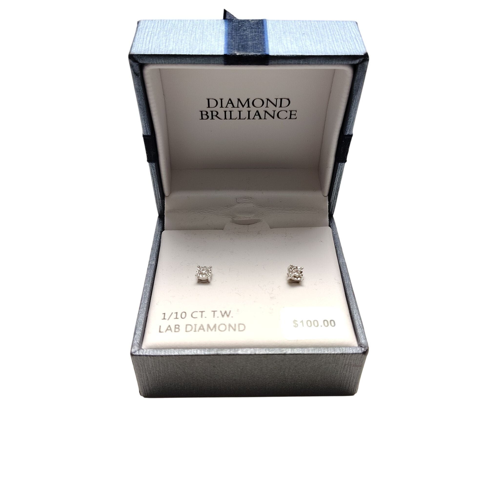 Other Diamond Brilliance 1/10 Ct. T.W. Lab Diamond Stud Earrings S Size ONE SIZE - 1 Thumbnail