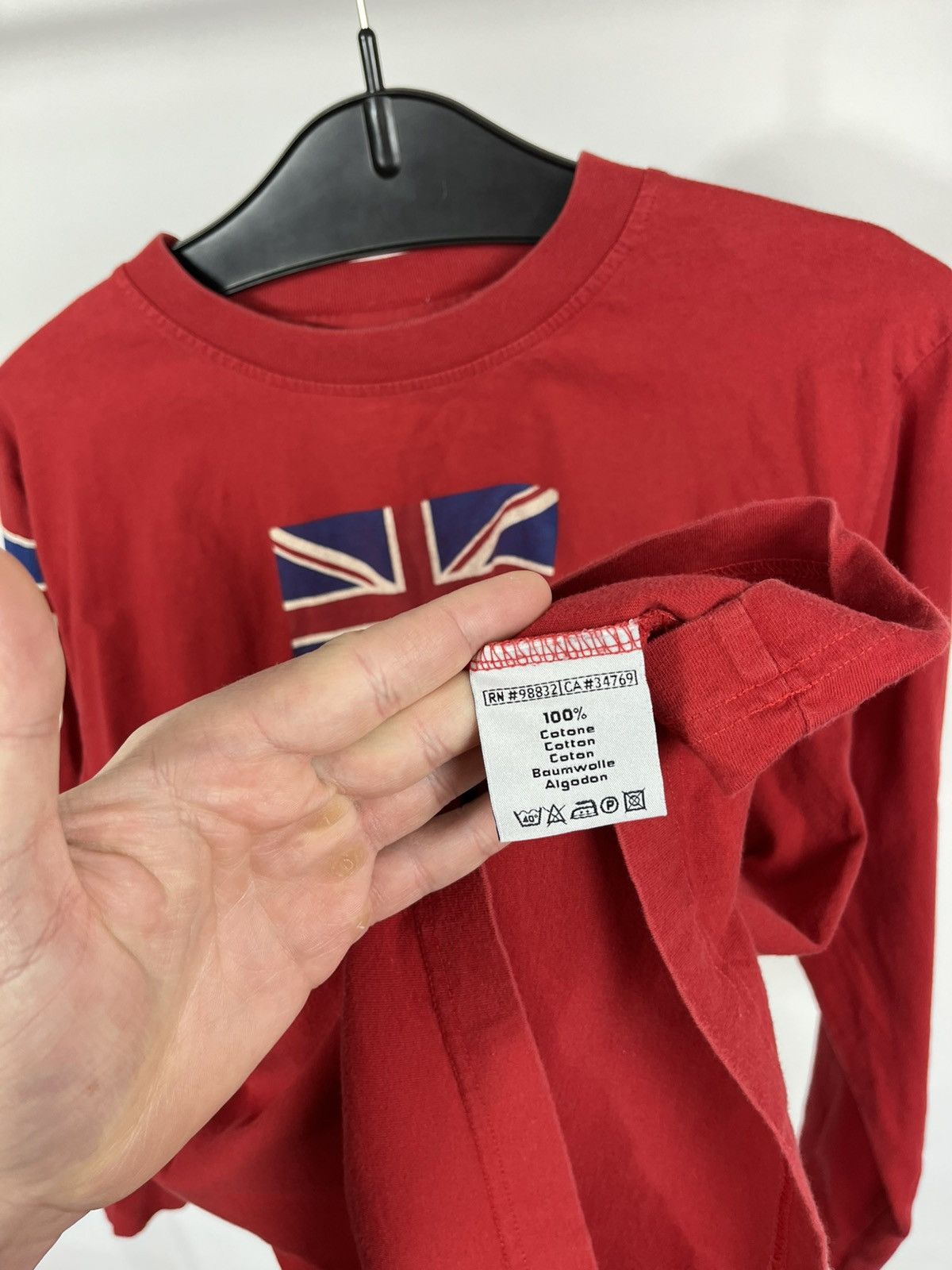 Kappa Kappa London Union Jack Flag Red Long Sleeve T Shirt UK Size US M / EU 48-50 / 2 - 9 Thumbnail