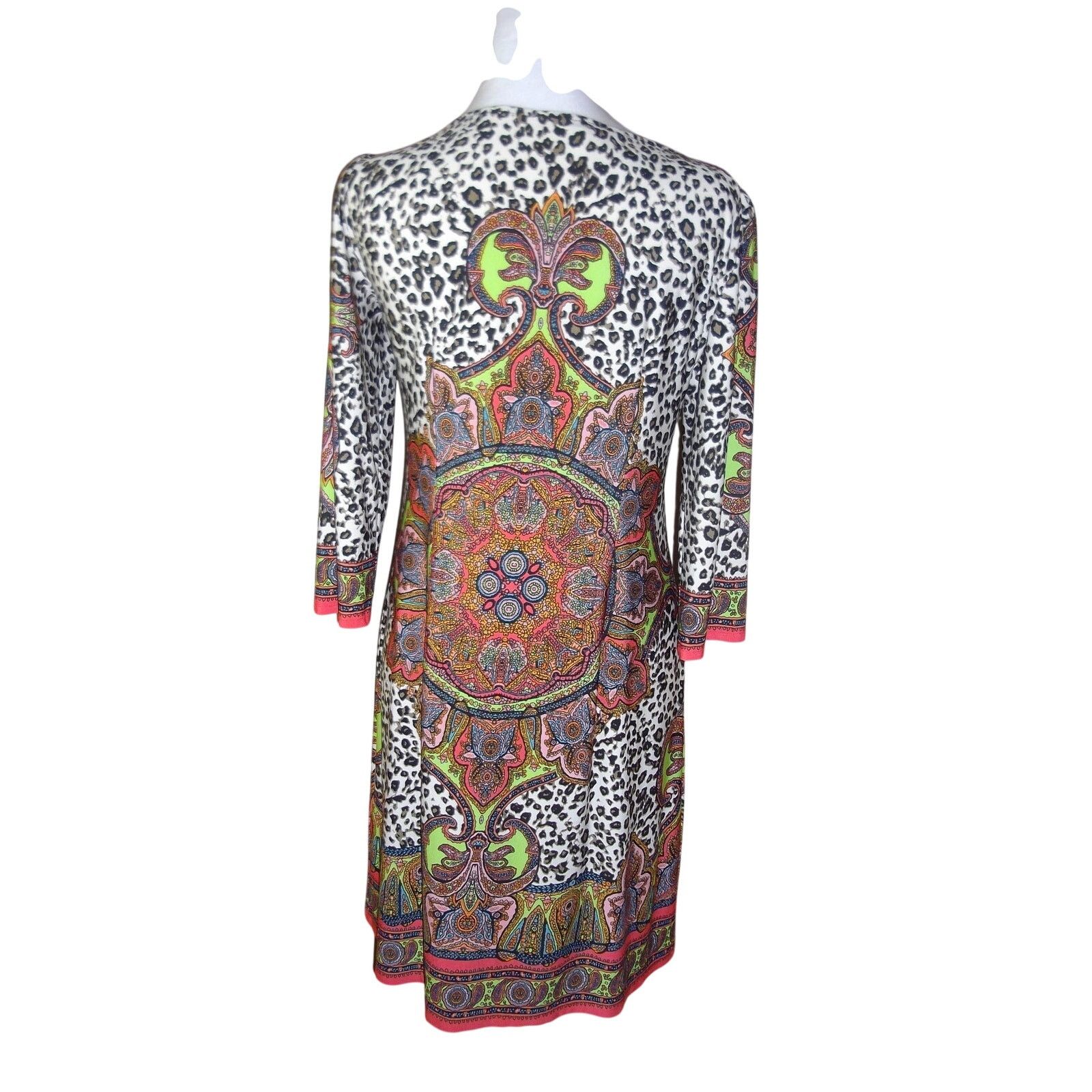 Other London Times Animal Artsy 3/4 Sleeve Bodycon Sheath Dress 8P Size M / US 6-8 / IT 42-44 - 2 Thumbnail