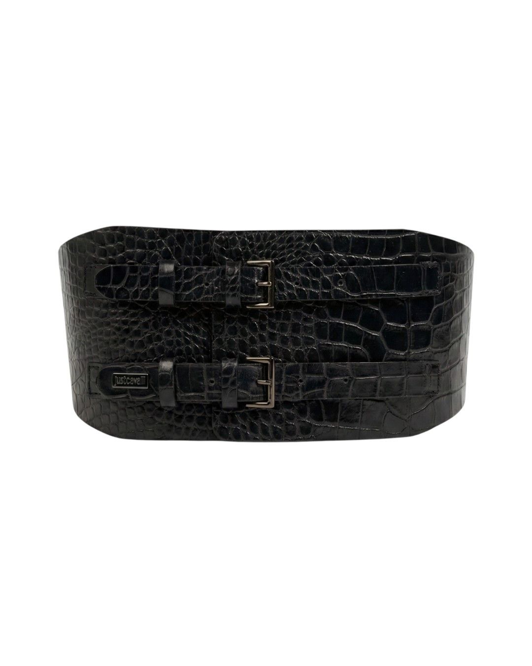 Roberto Cavalli EMBOSSED CROCODILE LEATHER BELT Size ONE SIZE - 1 Thumbnail