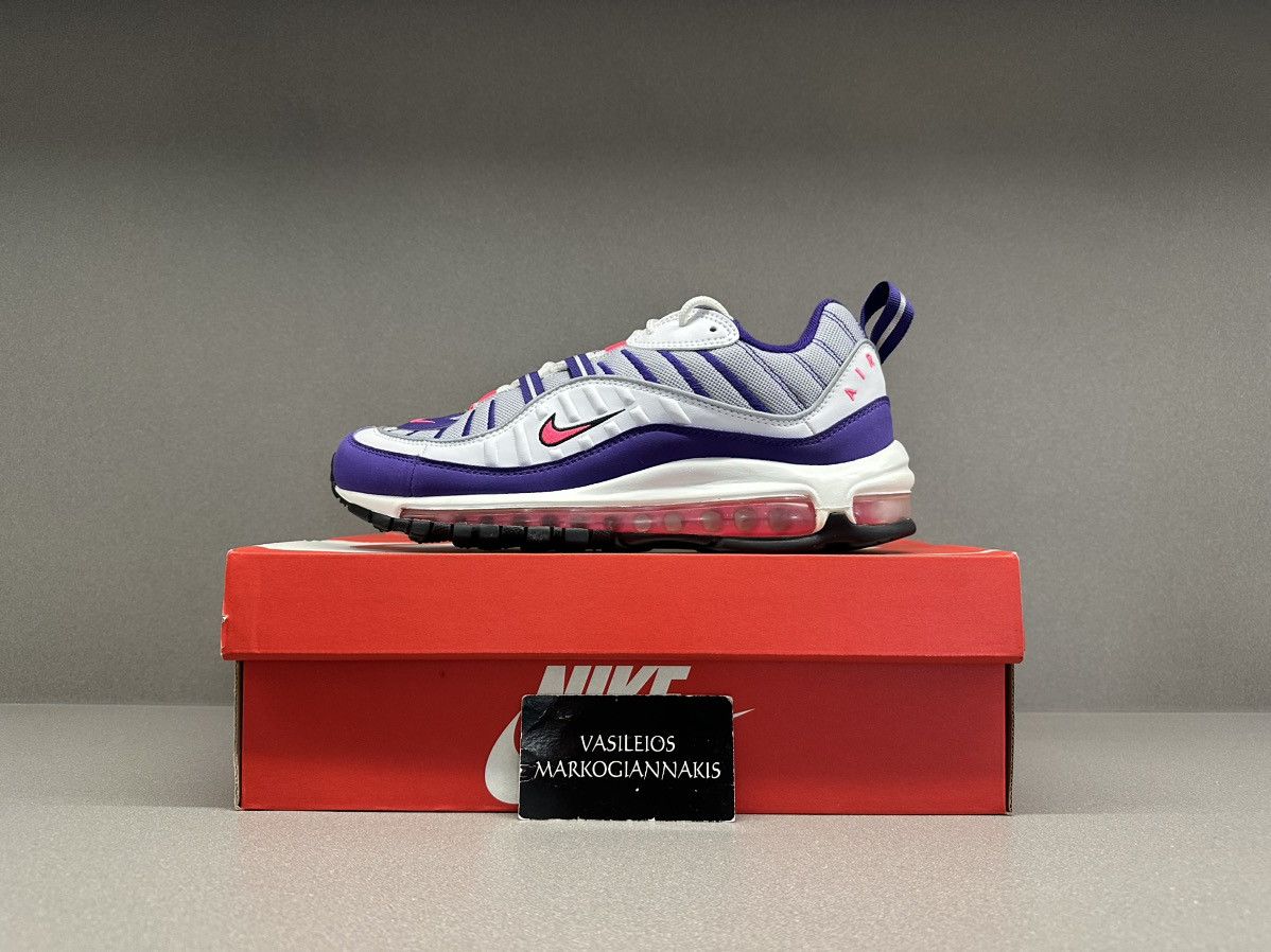 image of Nike Air Max 98 Raptors W Shoes in White, Women's