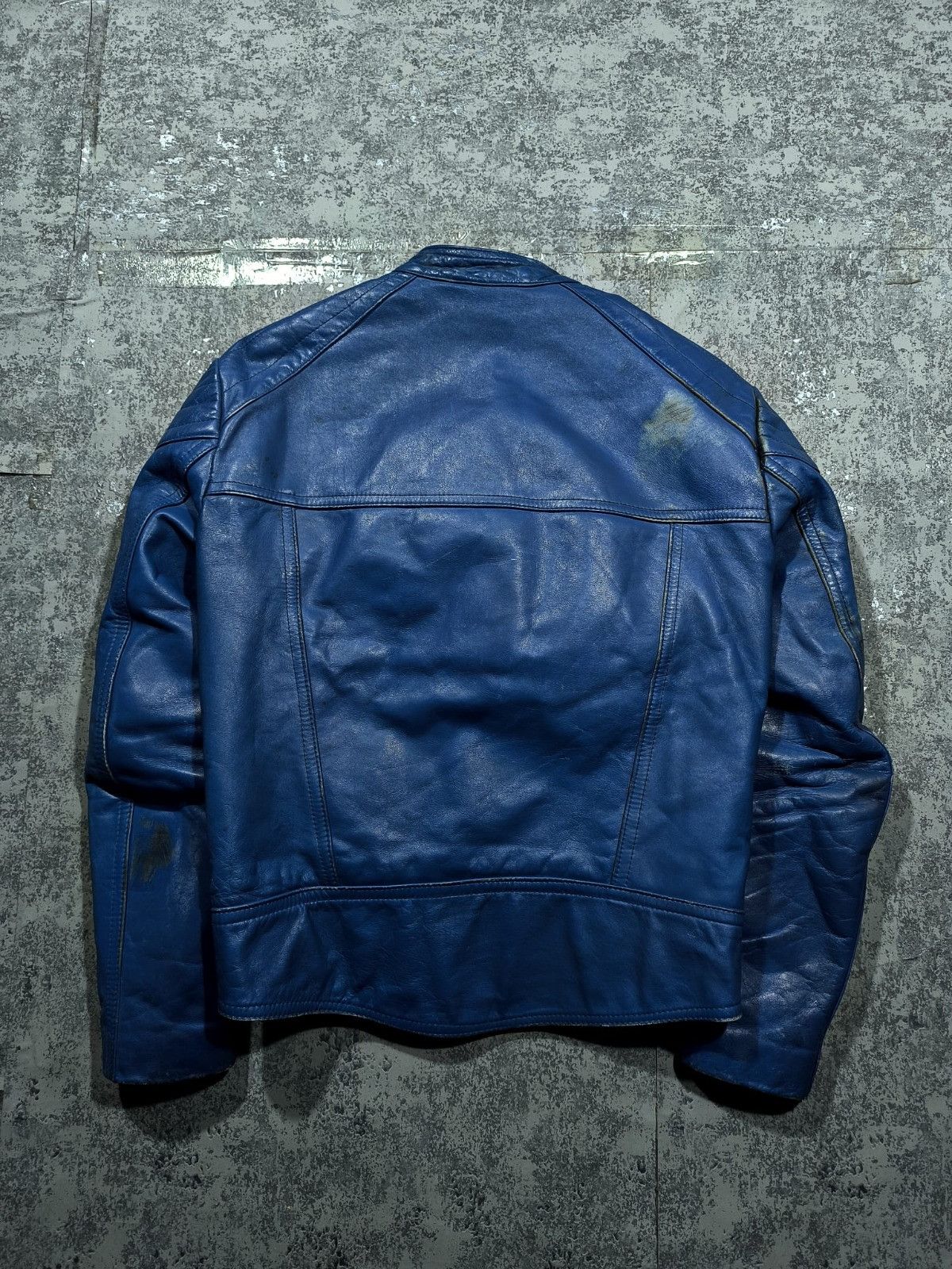 Genuine Leather vtg moto trashed leather jacket racer balenci demna gvsalia Size US M / EU 48-50 / 2 - 5 Thumbnail