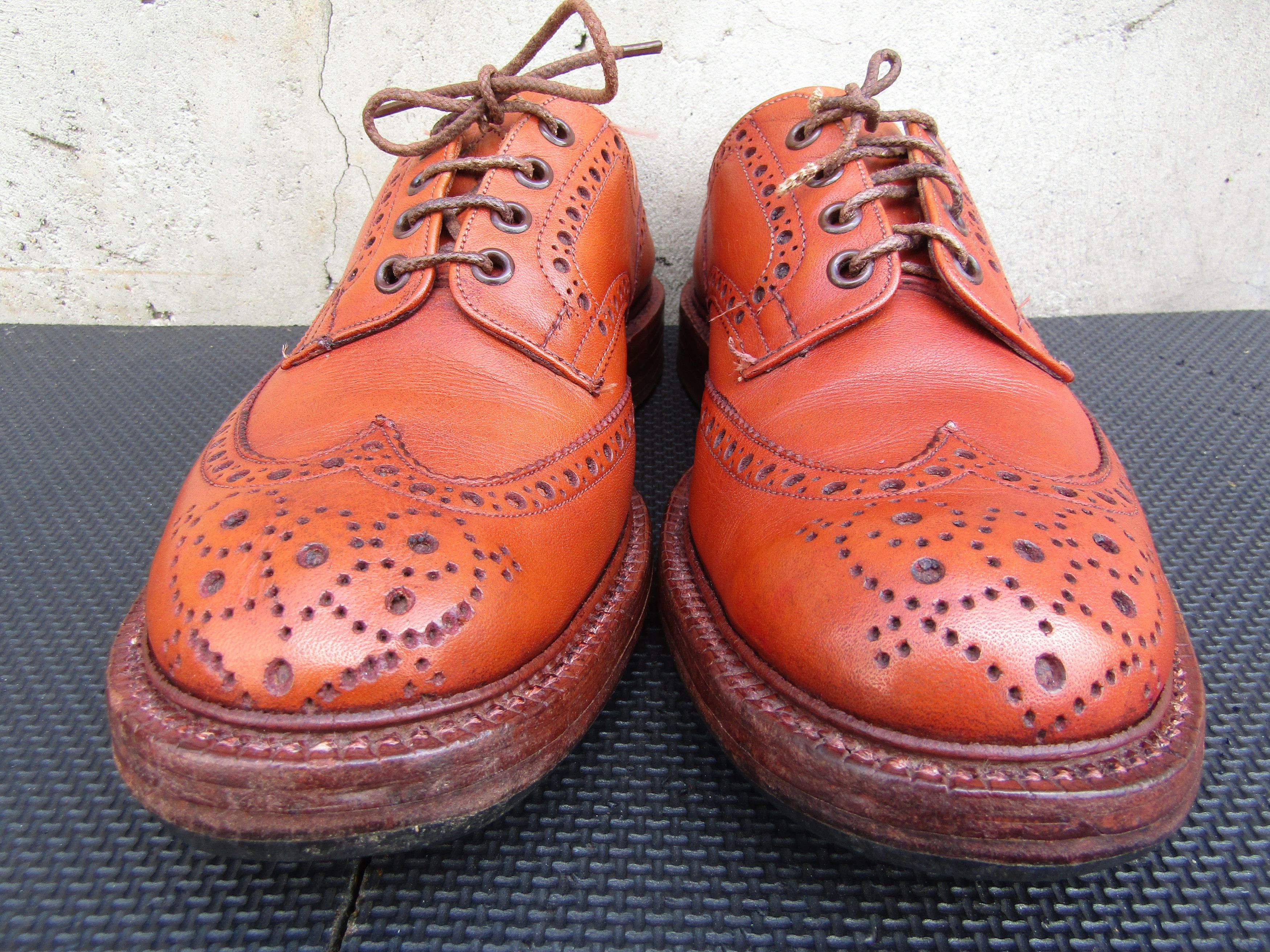 Tricker's Vintage Tricker's Brown Leather Derby Brogue Bench Size US 9 / EU 42 - 2 Thumbnail