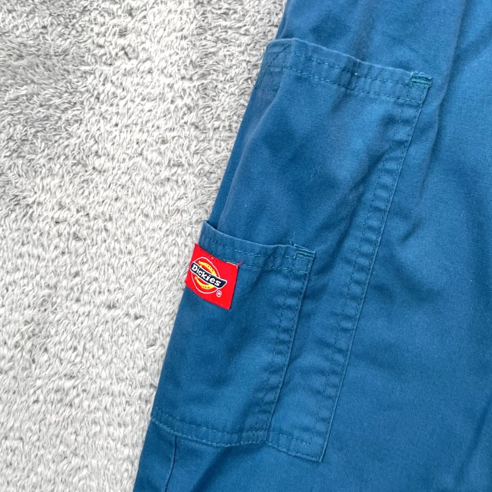 Dickies Dickies Pants Mens Small Blue EDS Signature Scrubs Cargo Pockets Straight Leg Size US 29 - 7 Thumbnail