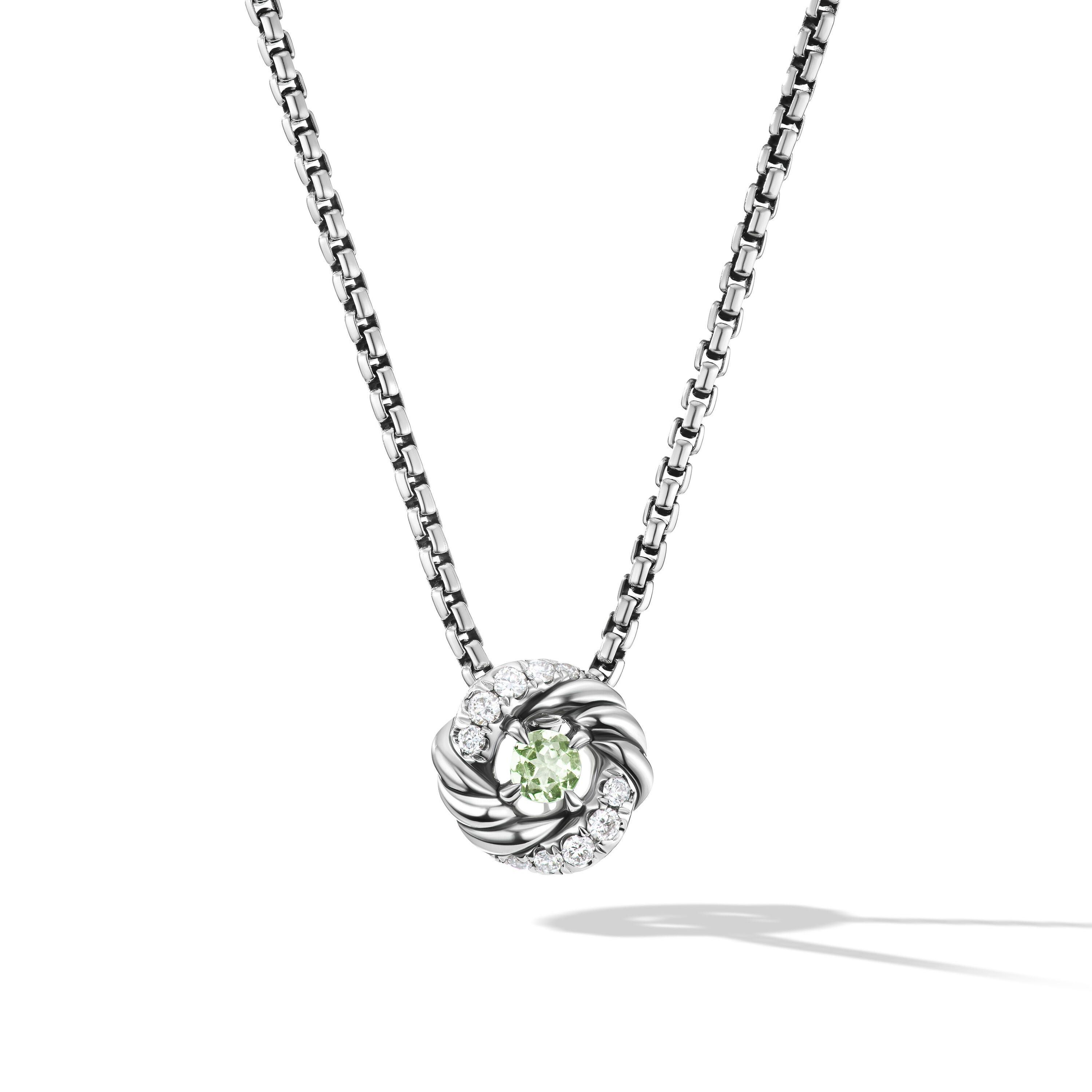 David Yurman o1w1db10525 N16512D Necklace in Silver with Pave Diamond Size ONE SIZE - 1 Thumbnail