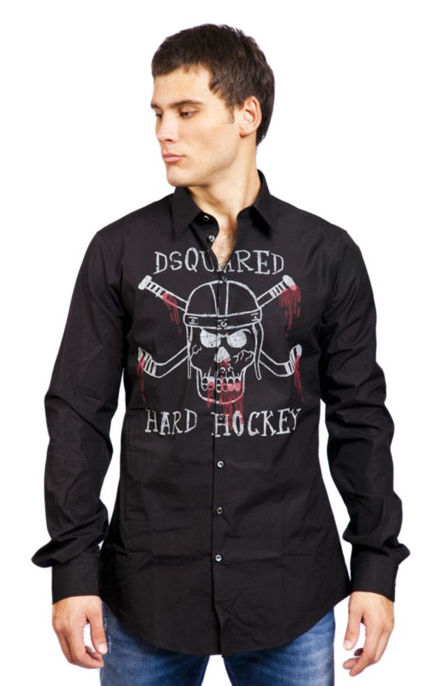 Dsquared2 DsQuared hard hockey shirt button up Size US S / EU 44-46 / 1 - 7 Thumbnail