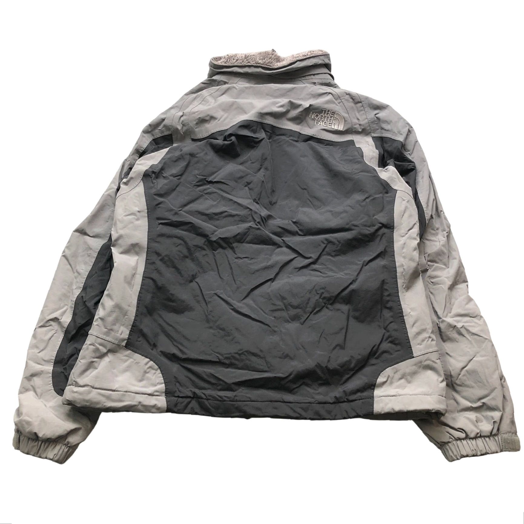 The North Face VINTAGE The North Face Jacket Womens M Gray Black Faux Fur Lined Full Zip Pockets Logo 90s 00s Fit Regular Casual Size M / US 6-8 / IT 42-44 - 4 Thumbnail