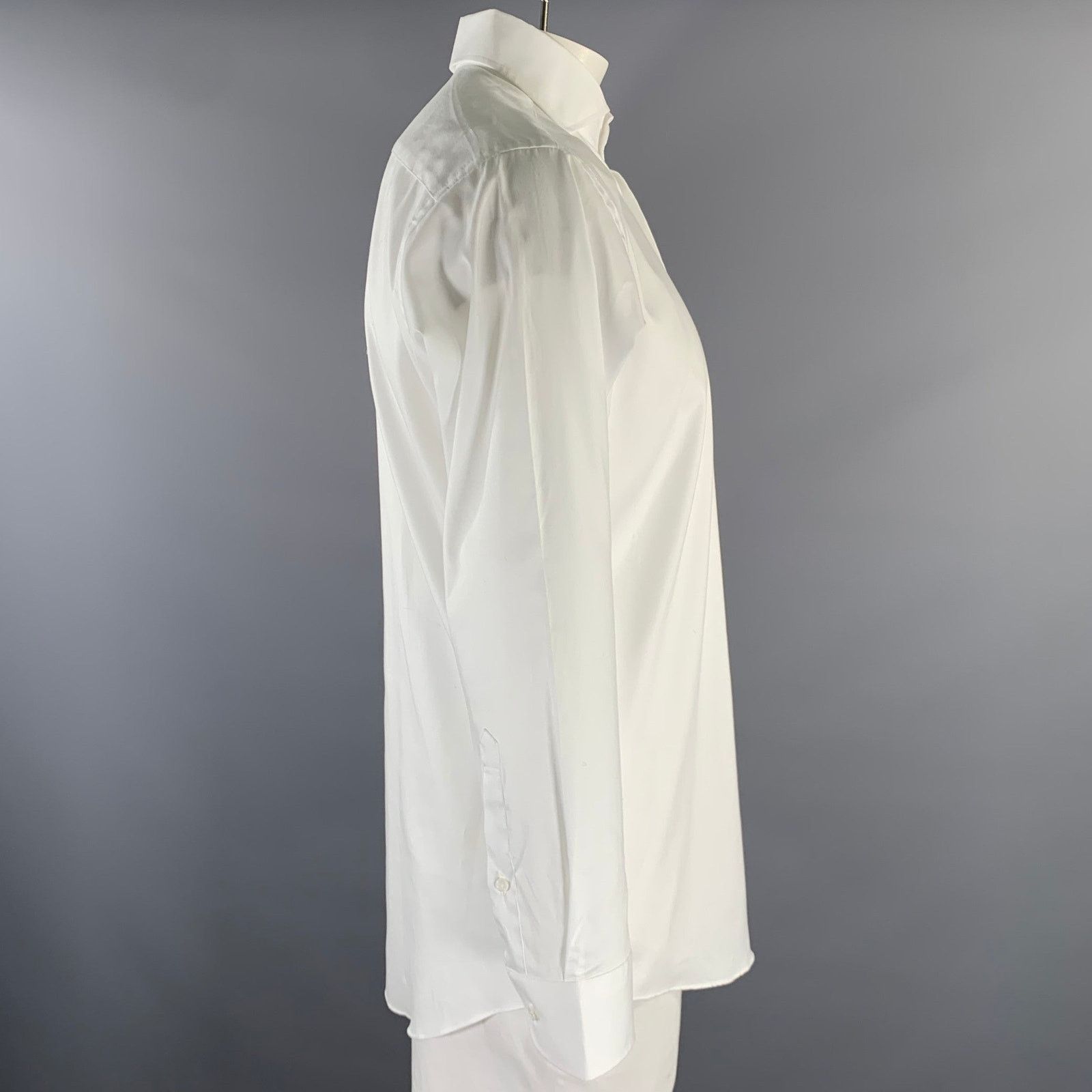 Other SUIT SELECT L White Cotton Cutaway Collar Long Sleeve Shirt Size US L / EU 52-54 / 3 - 2 Thumbnail