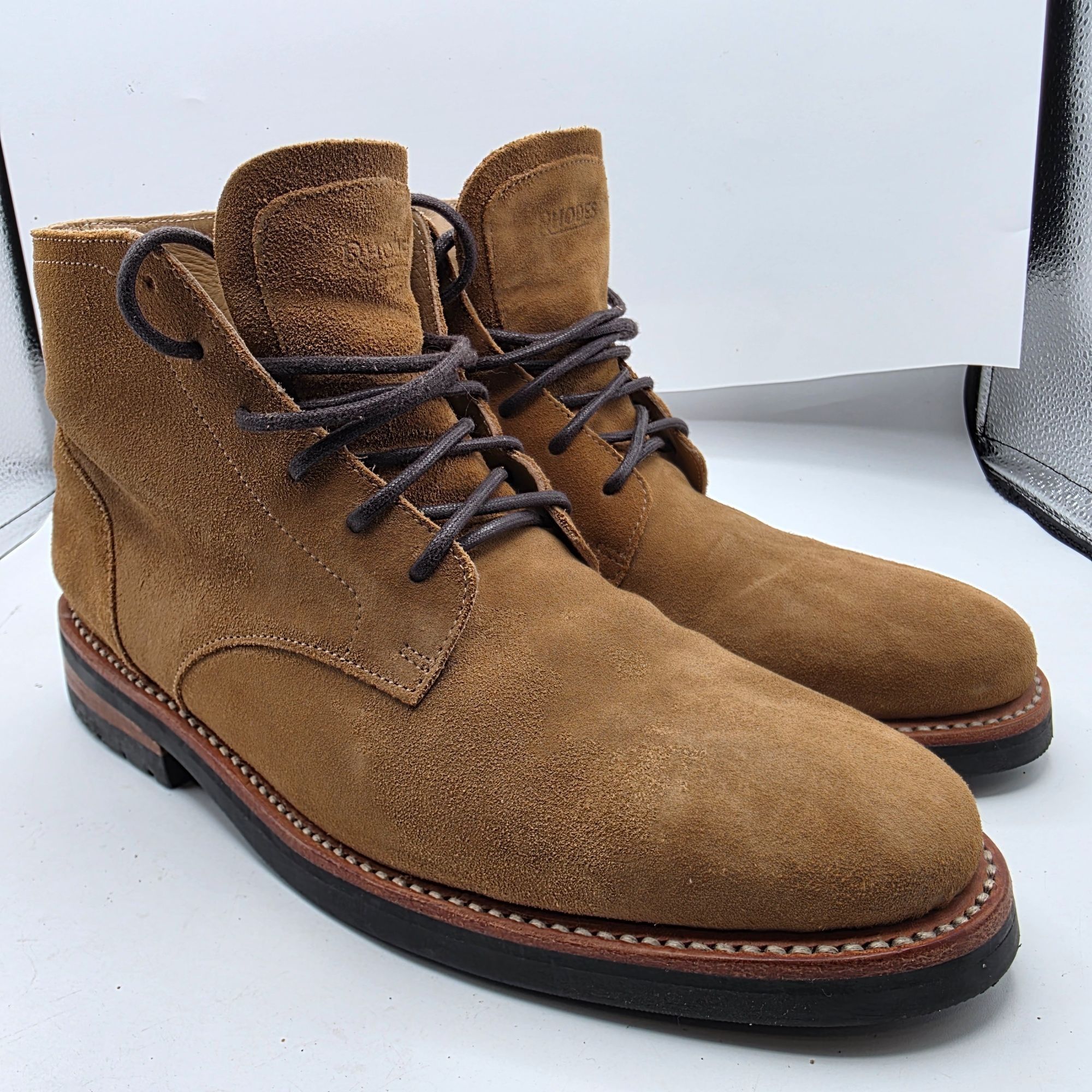 Rhodes Rhodes Footwear Logan Boot Mens Size 9 Mojave Suede Leather Size US 9 / EU 42 - 1 Thumbnail