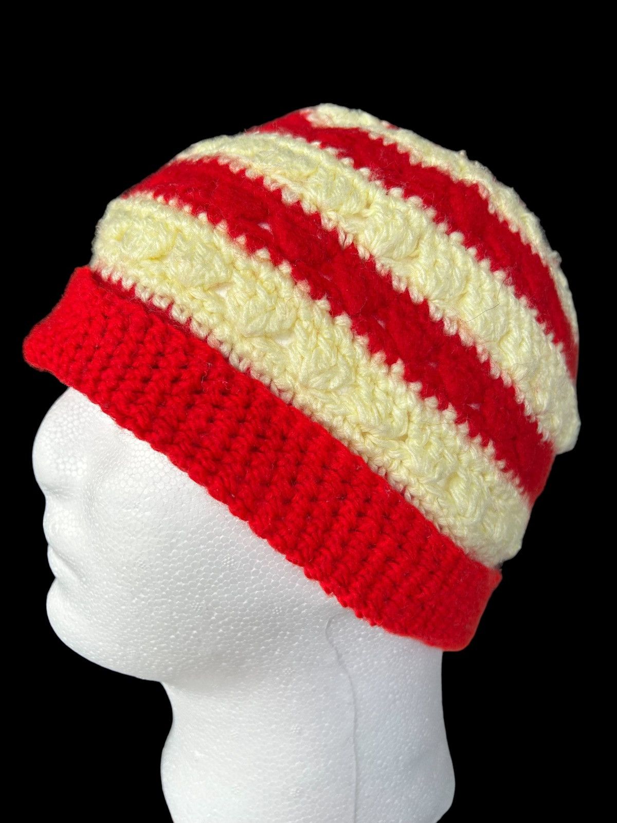 14th Addiction × Japanese Brand 💥Handmade Crochet knitted Beanie Hats Size ONE SIZE - 2 Thumbnail