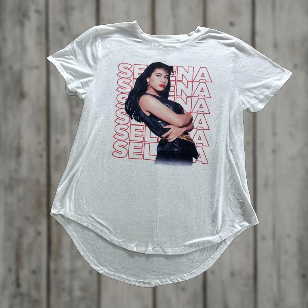 Vintage Selena Shirt Womens 2XL White Official Merchandise Graphic Music Tunic Top Size XXL / US 16-18 / IT 52-54 - 1 Thumbnail