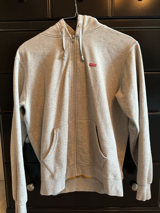 Supreme contrast zip clearance up hooded sweatshirt