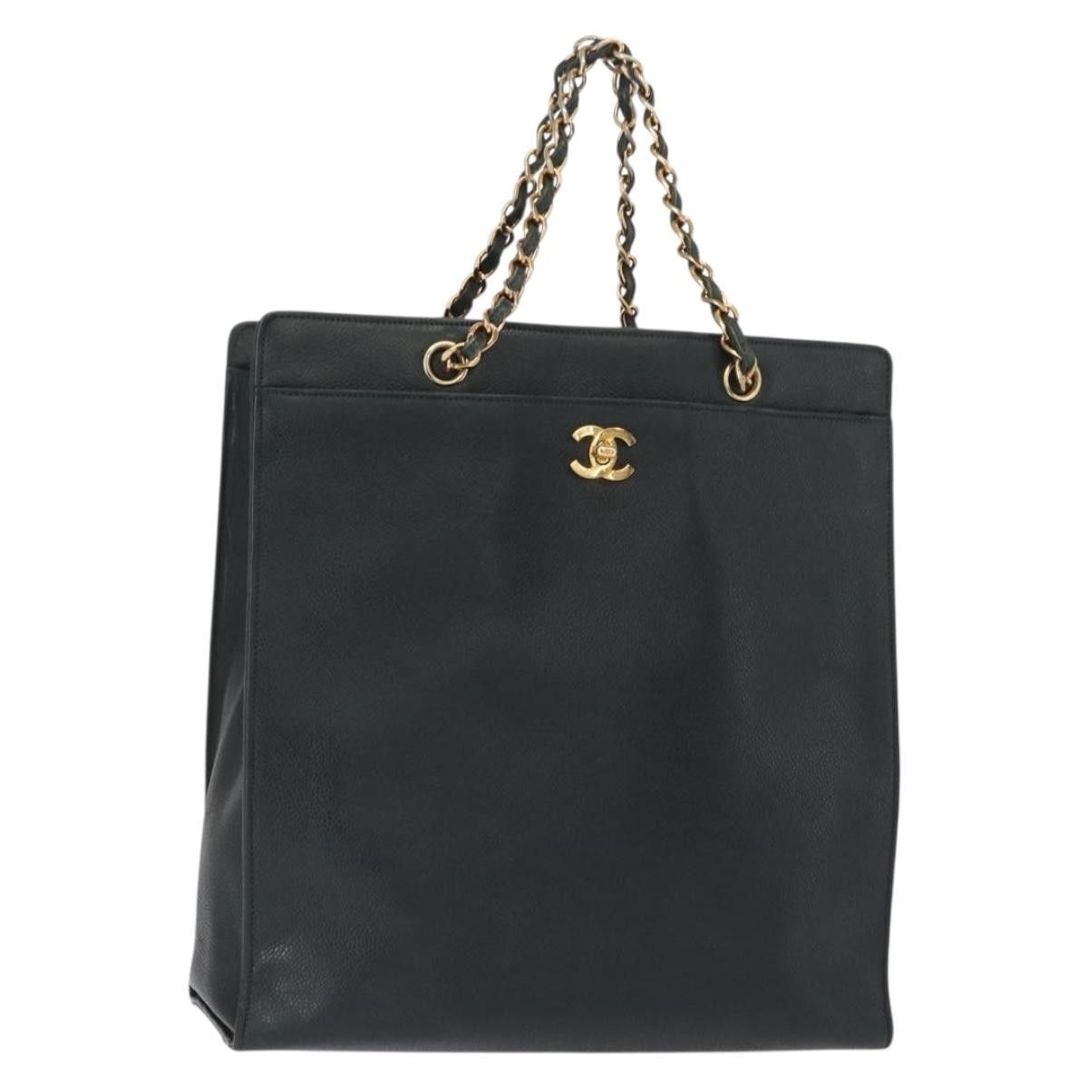 Chanel Chanel Vintage CC Lock Pocket Chain Tote Caviar Size ONE SIZE - 1 Thumbnail