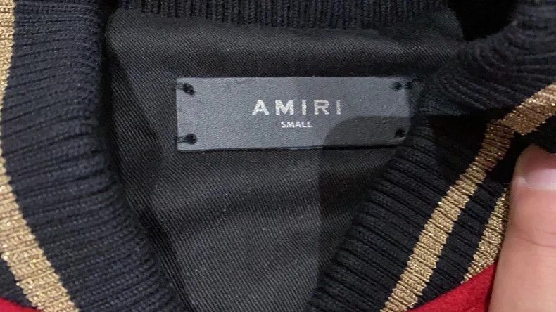 Amiri Amiri 18aw show model red palace gold thread jacket Size US S / EU 44-46 / 1 - 3 Thumbnail