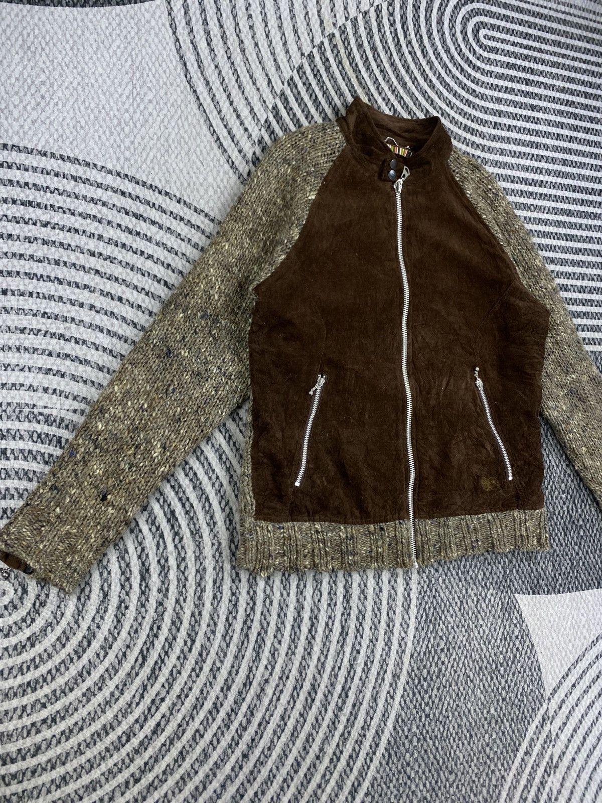 Japanese Brand Vtg Urban Wear Fullzip Brown Color Knit Sweater Size US M / EU 48-50 / 2 - 3 Thumbnail
