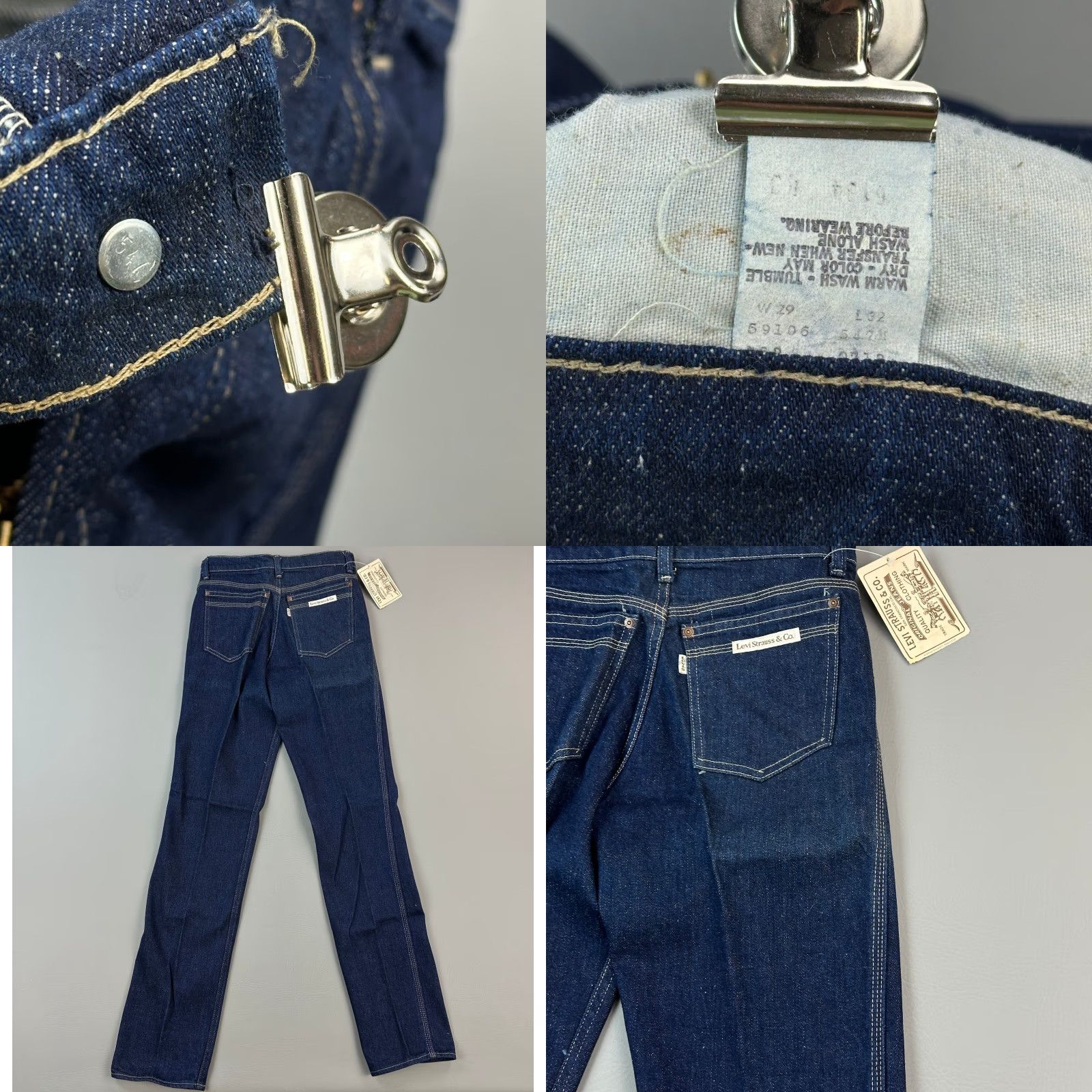 Levi's VINTAGE Levi's 227 Student Jeans Mens 29x32 29x33 Talon Zip Deadstock USA 70s Jeans Blue Regular 5-Pocket Mens Size US 29 - 8 Thumbnail