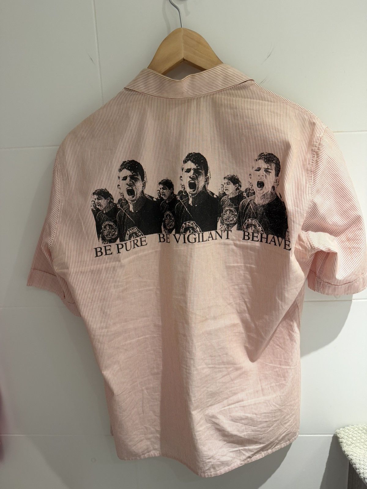 Raf Simons Raf Simons SS2002 “Be Pure” Button Up Size US L / EU 52-54 / 3 - 1 Thumbnail