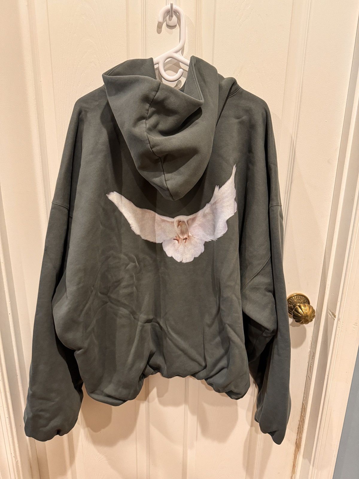 image of Yeezy X Gap X Balenciaga Dark Green 05A Dove Hoodie Size L, Men's
