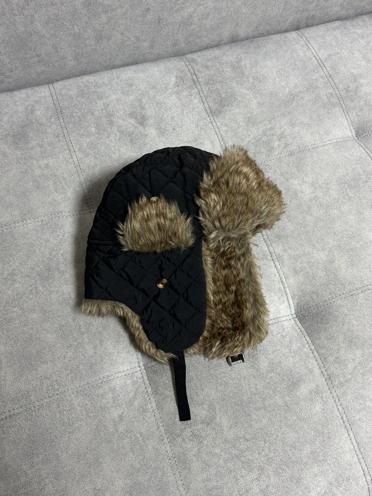Japanese Brand × Vintage Vintage Hype Trapper Fur Y2K Fluffy Hat Ushanka Faux USA Size ONE SIZE - 1 Thumbnail