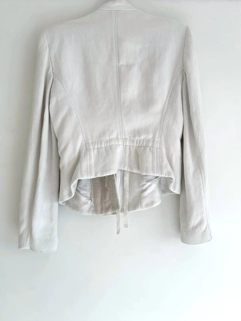 Ann Demeulemeester Ann Demeulemeester2000s zip tie Stooges white coat-2506 Size US L / EU 52-54 / 3 - 4 Thumbnail
