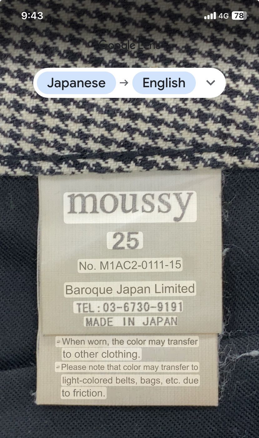 Japanese Brand × MOUSSY Moussy Houndstooth Pants Size 25" / US 0 / IT 36 - 11 Thumbnail