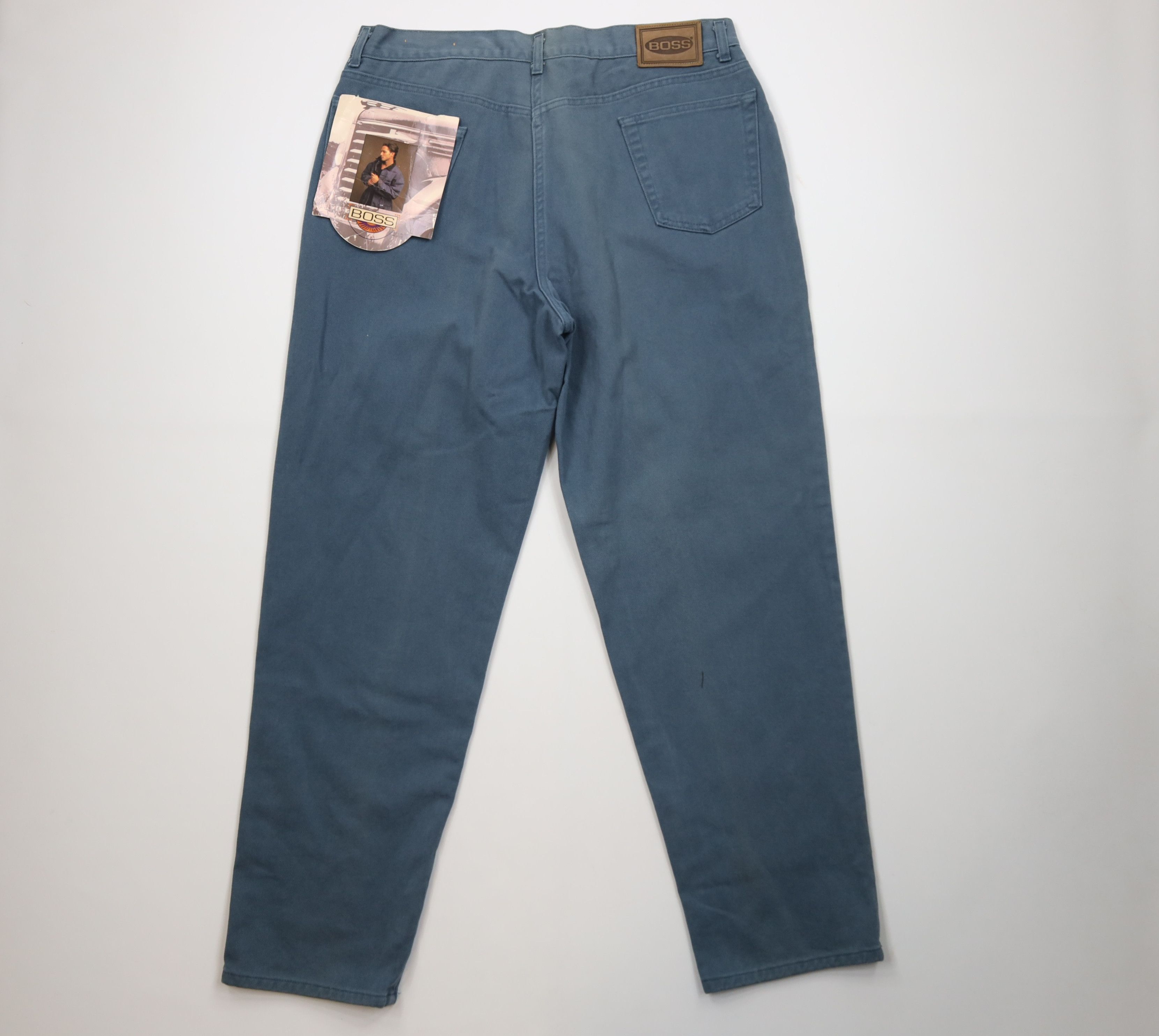 Vintage Deadstock Vintage 90s Boss Skateboard Jeans Teal Blue USA Size US 40 / EU 56 - 10 Thumbnail