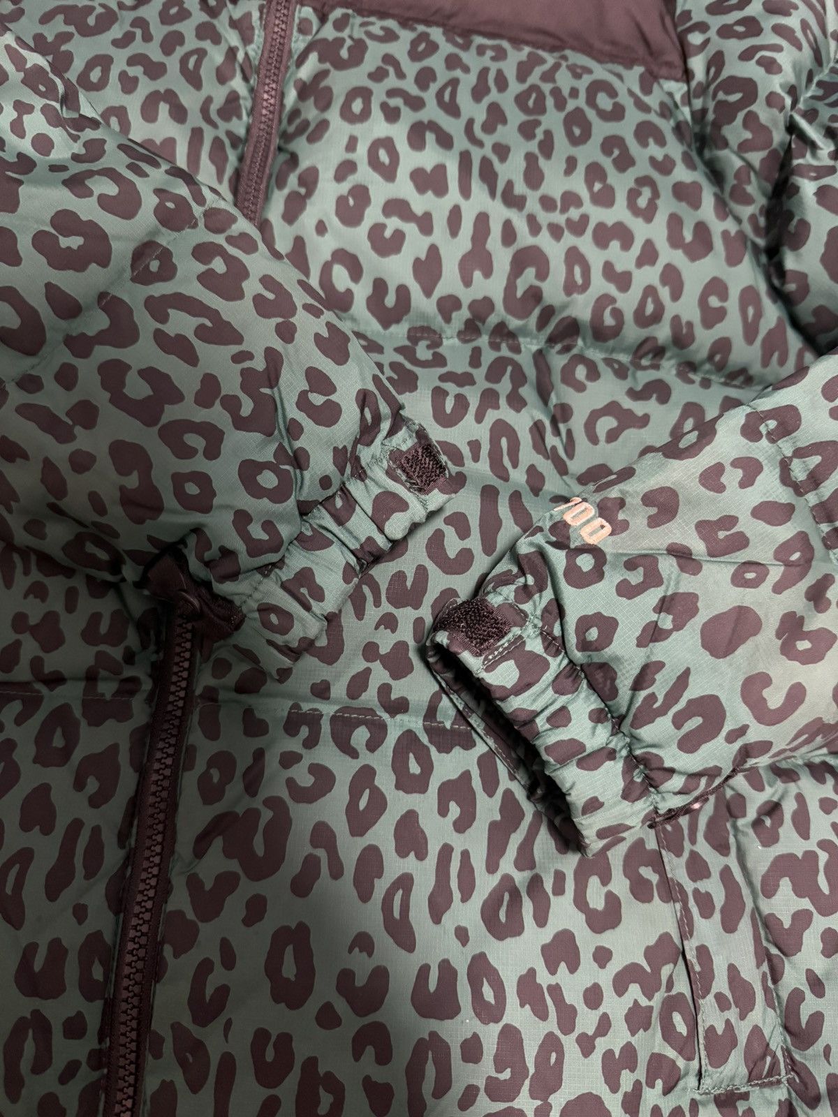 The North Face Supreme 11fw tnf north face Green leopard nuptse Jacket Size US S / EU 44-46 / 1 - 8 Thumbnail