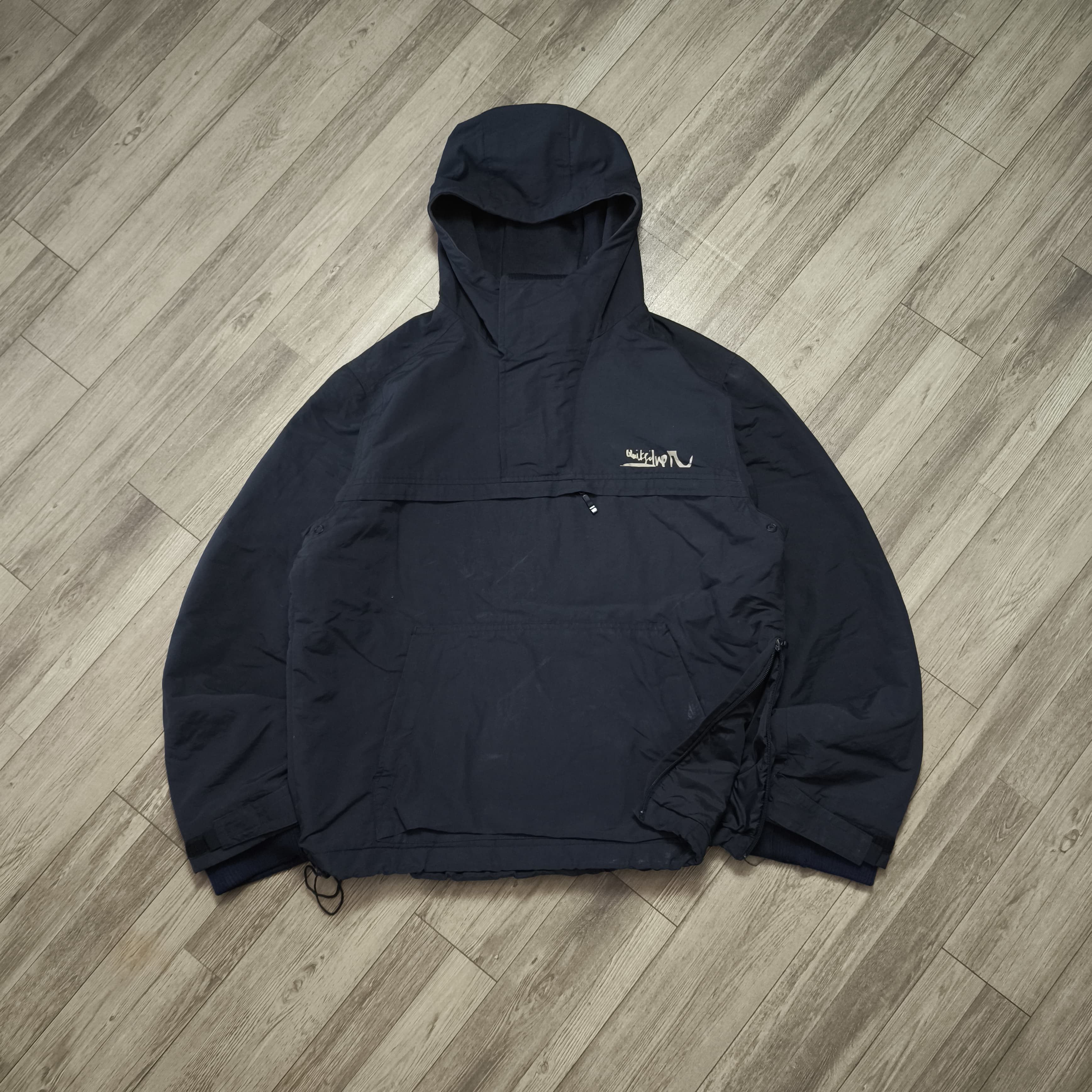 Quiksilver Quiksilver Black Half-Zip Anorak Jacket Size US L / EU 52-54 / 3 - 1 Thumbnail