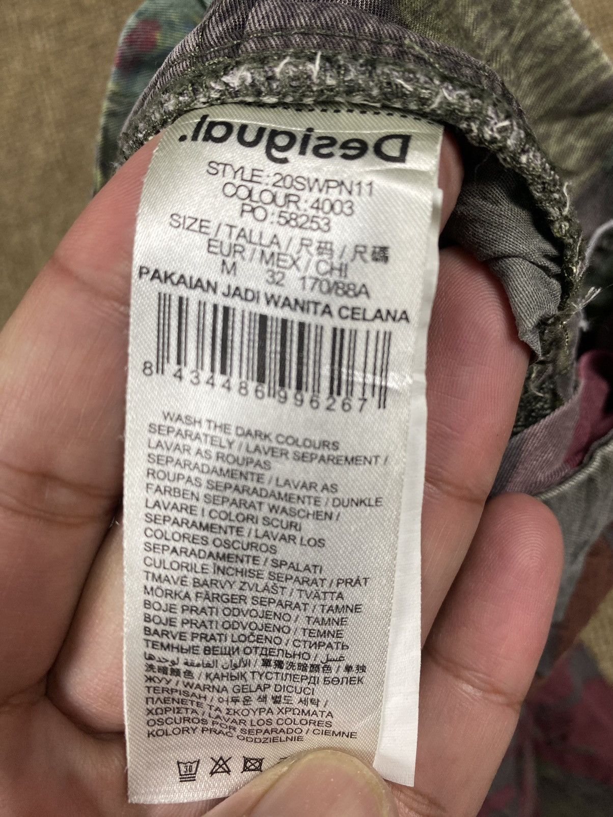 Desigual Desigual Cargo Trousers Floral Multi Colour Pant Size 28" / US 6 / IT 42 - 12 Thumbnail