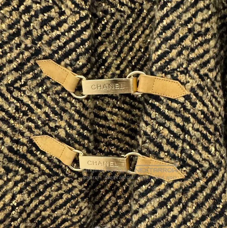 Chanel Chanel Gold Wool Women's Jacket . Size S / US 4 / IT 40 - 3 Thumbnail