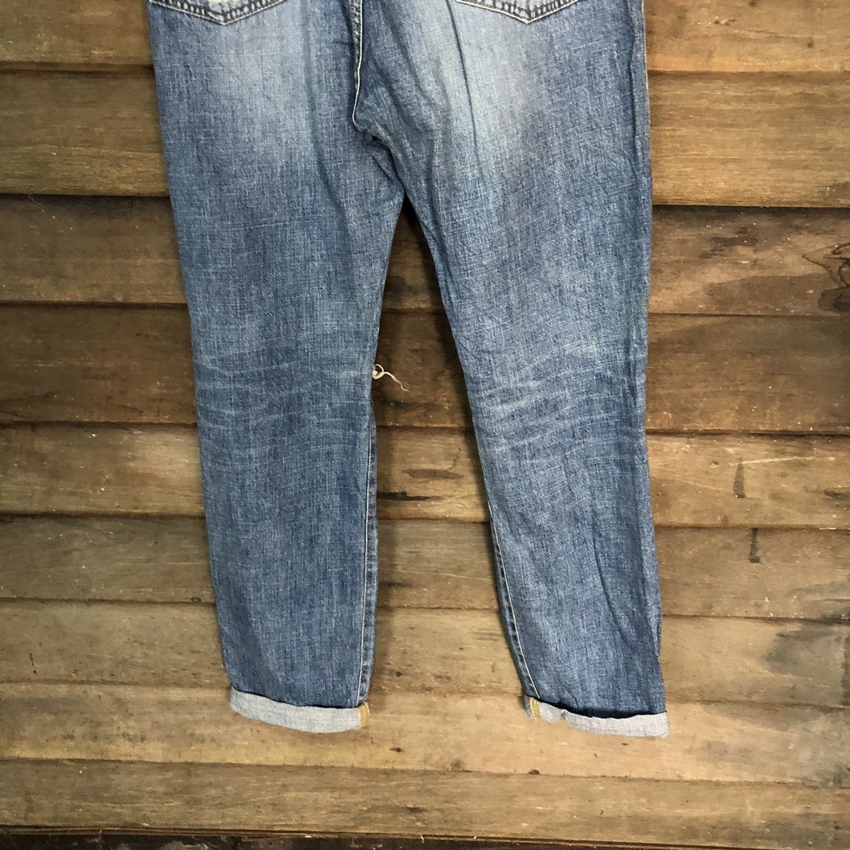 Japanese Brand Mausonde Reefur ripped distressed Blue Denim Pants #7382 Size 30" / US 8 / IT 44 - 15 Thumbnail