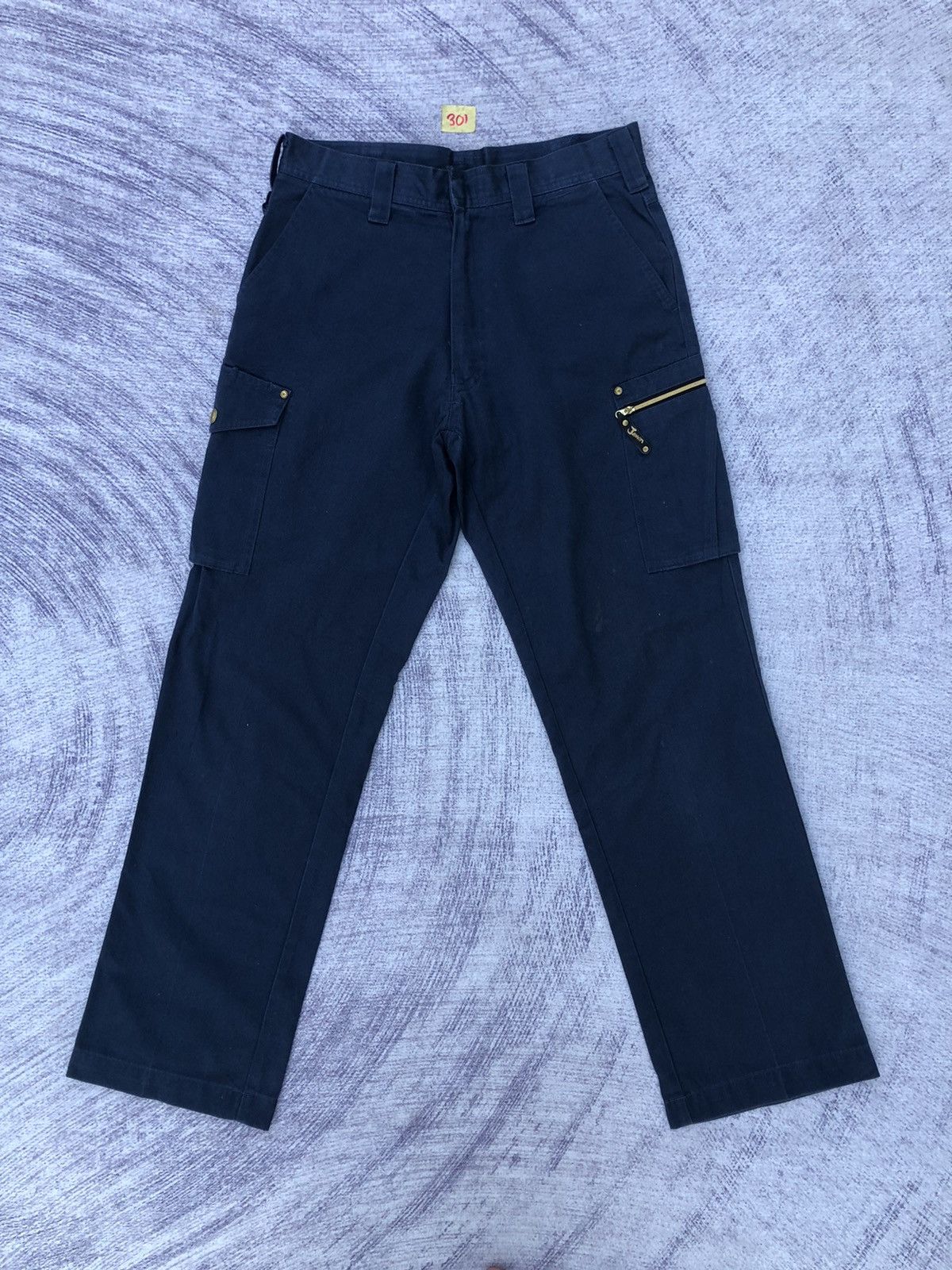 Japanese Brand Unbrand Workers Cargo Pants Multipocket Faded Colour Size US 28 / EU 44 - 1 Thumbnail